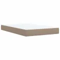 cadre de lit matelas cappuccino 120x190cm similicuir