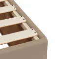 cadre de lit matelas cappuccino 120x190cm similicuir