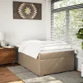 cadre de lit matelas cappuccino 120x190cm similicuir