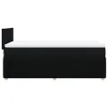 cadre de lit avec matelas Noir 90x190 cm Tissu