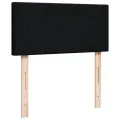 cadre de lit avec matelas Noir 90x190 cm Tissu