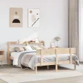 Cadre de lit sans matelas 120x190 cm bois de pin massif