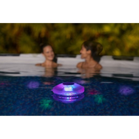 Luce Galleggiante a Energia Solare per Piscina Bestway Ø 14 cm (1 Uni