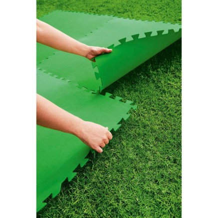 Bestway Sol de Piscine en Mousse Vert 9 Pièces 78x78 cm Jardin 58636 2
