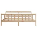 Cadre de lit sans matelas 200x200 cm bois massif de pin