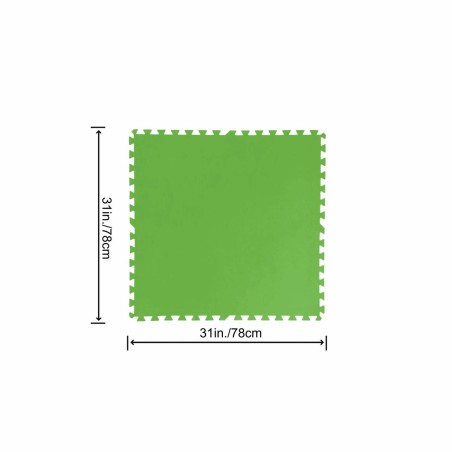 Bestway Pavimento Piscina Foam Verde 9 Pezzi 78x78 cm Giardino 58636