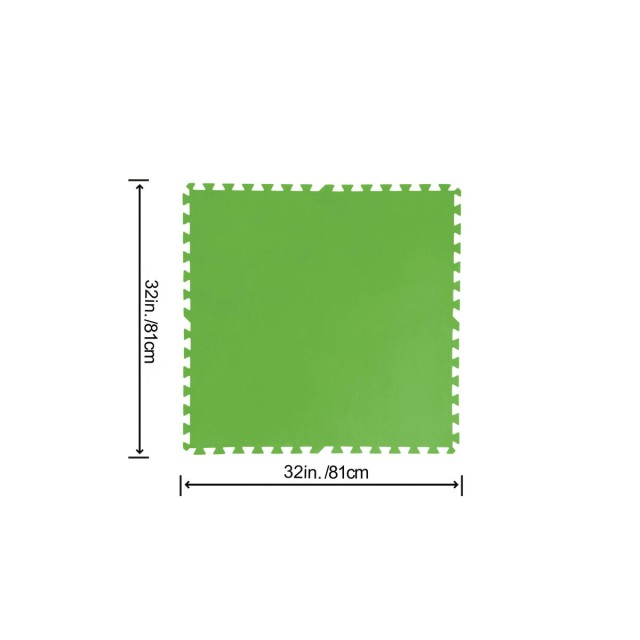 Bestway Pavimento Piscina Foam Verde 9 Pezzi 78x78 cm Giardino 58636