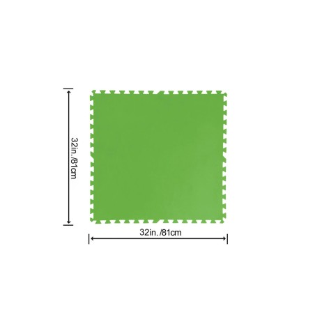 Bestway Pavimento Piscina Foam Verde 9 Pezzi 78x78 cm Giardino 58636