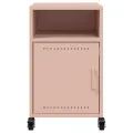 Tables de chevet 2 pcs rose 36x39x59 cm acier