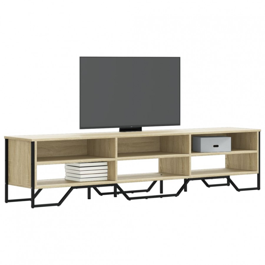 Meuble TV chêne sonoma 180x34x41 cm bois d'ingénierie