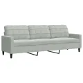 Ensemble de canapés 3 pcs et coussins et traversins velours