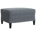 Ensemble de canapés 3 pcs avec coussins et traversins velours
