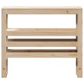 Tête de lit avec étagères 90 cm bois massif de pin