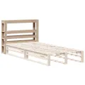 Tête de lit avec étagères 90 cm bois massif de pin