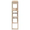 Tête de lit avec étagères 90 cm bois massif de pin