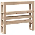 Tête de lit avec étagères 90 cm bois massif de pin