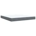 cadre de lit et matelas Gris foncé 180x200cm Velours