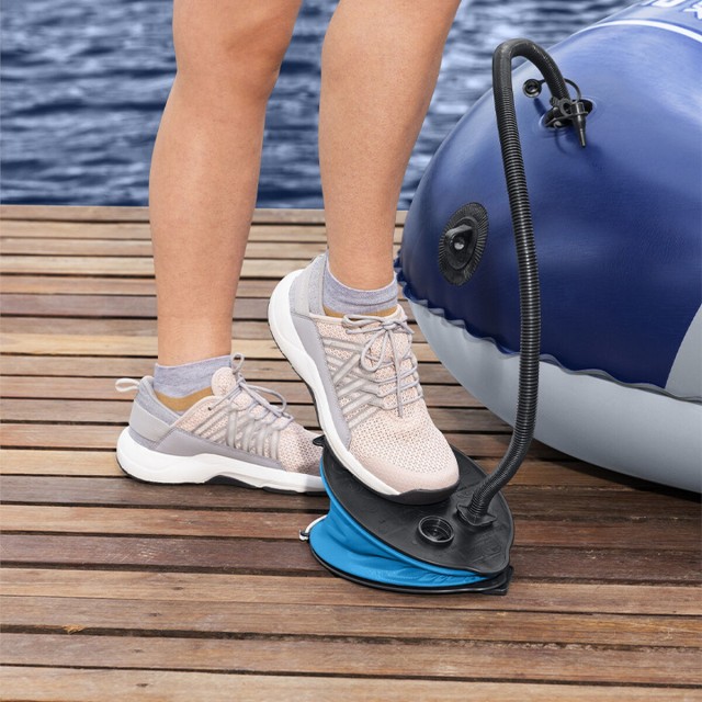 Bestway Gonfleur à Pied 2L 23x15 cm Rétractable Gonflable et Camping