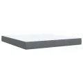 cadre de lit et matelas Gris foncé 180x200cm Velours