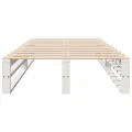 Cadre de lit sans matelas blanc 90x190 cm bois de pin massif