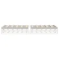 Cadre de lit sans matelas blanc 90x190 cm bois de pin massif