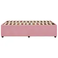 Cadre de lit sans matelas rose 120x190 cm velours