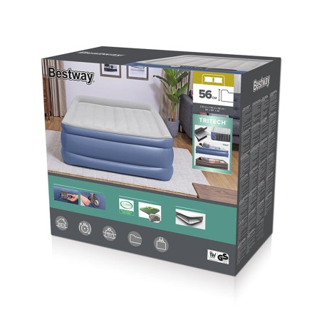Bestway Doppelbett mit Motor 203x152x56 cm aufblasbar und Camping 6761