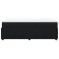 cadre de lit avec matelas Noir 90x190 cm Velours