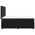 cadre de lit avec matelas Noir 140x190 cm Velours