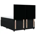 cadre de lit avec matelas Noir 140x190 cm Velours