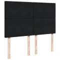 cadre de lit avec matelas Noir 140x190 cm Velours