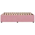 Cadre de lit sans matelas rose 120x200 cm velours