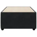 Cadre de lit sans matelas noir 90x200 cm velours