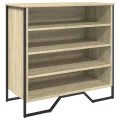 Armoire à chaussures chêne sonoma 80x38x78 cm bois d'ingénierie