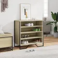 Armoire à chaussures chêne sonoma 80x38x78 cm bois d'ingénierie