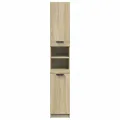 Armoire salle de bain chêne sonoma 32x34x188,5 cm