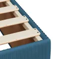 Cadre de lit sans matelas bleu 90x200 cm velours