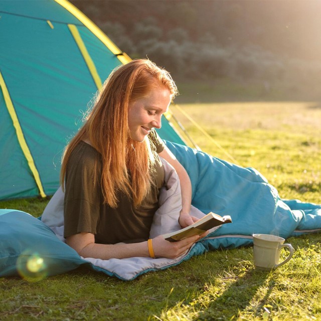 Bestway Schlafsack Polyester Temperatur 3 bis -8 Grad 190x84 cm Campin