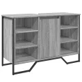 Armoire lavabo de salle de bain sonoma gris 91x35x60 cm