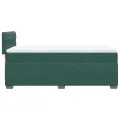 cadre de lit avec matelas Vert foncé 90x190 cm