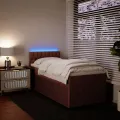 cadre de lit avec matelas Rose 90x200 cm Velours
