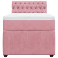 cadre de lit avec matelas Rose 90x200 cm Velours