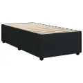 cadre de lit avec matelas Noir 90x200 cm Velours