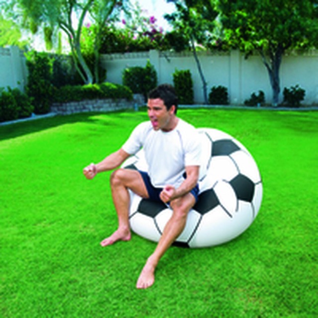 Bestway Sillon Gigante Futbol 114x112x66 cm +6 Años Interior y Jardin