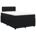 cadre de lit avec matelas noir 120x190 cm velours