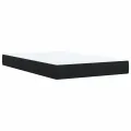 cadre de lit avec matelas noir 120x190 cm velours