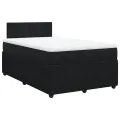 cadre de lit avec matelas noir 120x190 cm velours