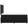 cadre de lit avec matelas noir 120x190 cm velours