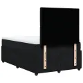cadre de lit avec matelas noir 120x190 cm velours