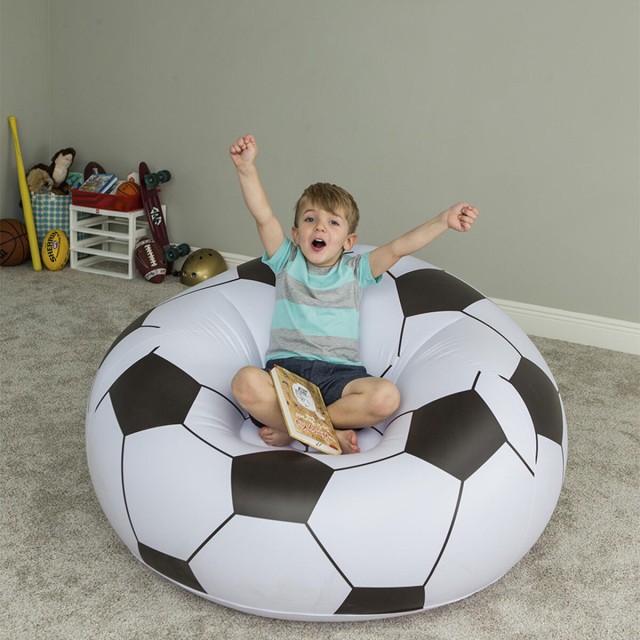 Bestway Sillon Gigante Futbol 114x112x66 cm +6 Años Interior y Jardin